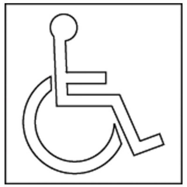 Rental store for Handicap Stencil 39 Coroplast in Aberdeen OH
